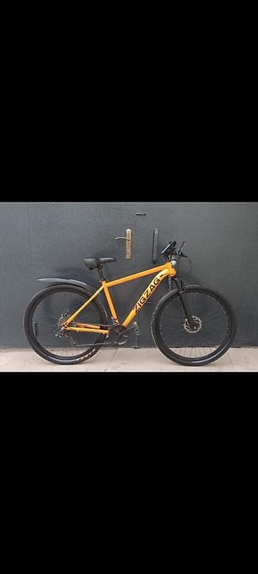 ZigZag brendli dağ/şəhər velosipedi - Rəng: narıncı gövdə, qara