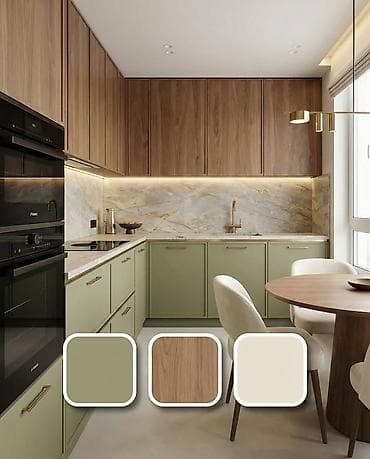 Mətbəx mebellərinizi bizə həvalə edin! •	İstənilən dizayn və rəng