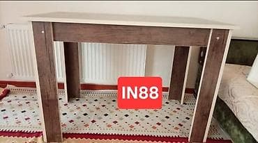 nerj stol: Masa satılır – 65 AZN. Ölçü: 1,10 m x 0,65 m. - Üst səth açıq rəngdə — 1