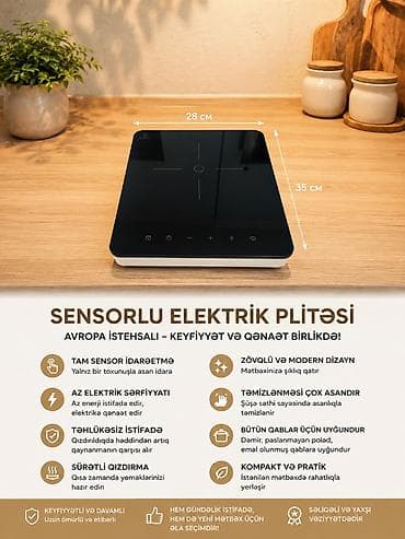 duxofka: Sensorlu elektrik plitəsi satılır 🇪🇺 Avropa istehsalı keyfiyyətli — 1