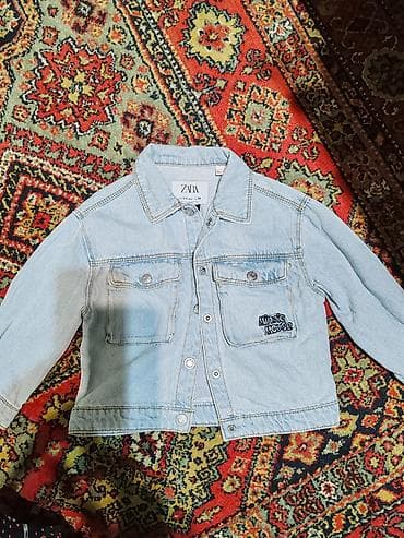 dest geyimler: Uşaq üçün cins dəst - Brend: ZARA Kids - Üst geyim: açıq mavi cins — 3