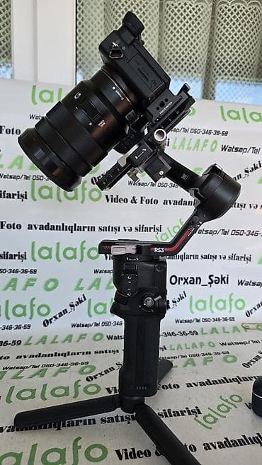 irşad honor x9a: DJI Ronin RS3 üzərində Sony A6400 və Sony 18-105 zum abiyektif lə Tam — 7