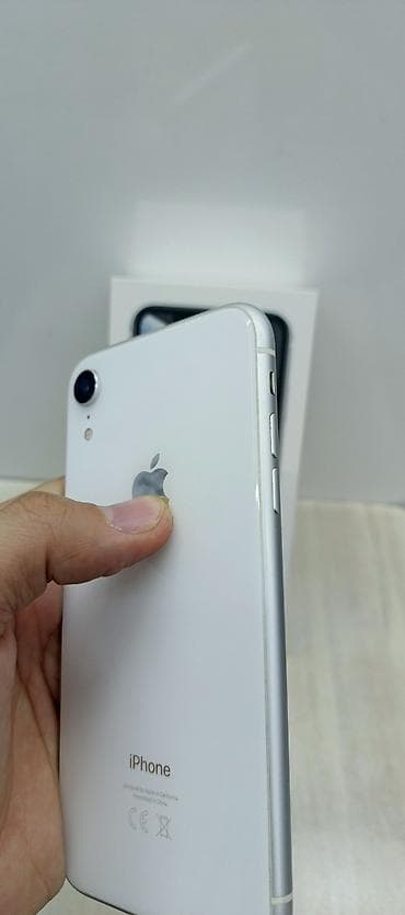 iphone x ekran: IPhone Xr, 256 GB, Ağ, Face ID — 9