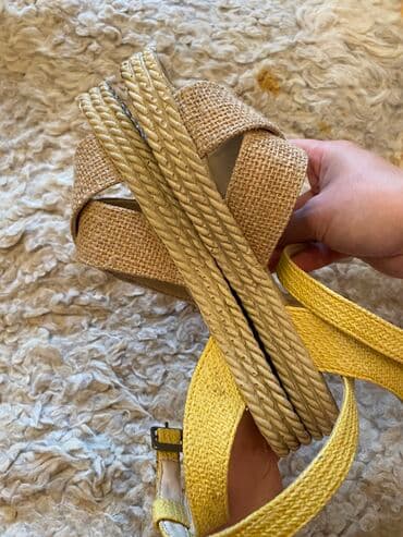 qadın vyetnamkaları: Ölçü: 36, rəng - Sarı, İşlənmiş — 13