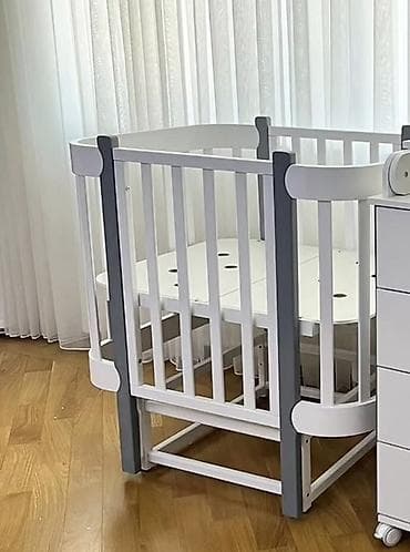 besik matrasi: Oğlan və qız üçün, Yumru, Beşik, Dəst ilə, Matrassız, Yellənmə mexanizmsiz — 1