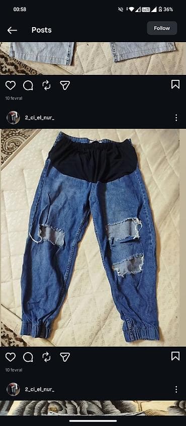 Baş geyimləri: Cins şalvar — 2