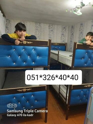 tek çarpayı: Oğlan və qız üçün, Yeni, Çarpayı, Matras ilə, Siyirməsiz — 8