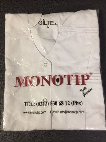 tibbi xalat: Tibbi xalat L razmer . Teze, Upakovkada. Keyfiyyetli. Nerimanov m — 6