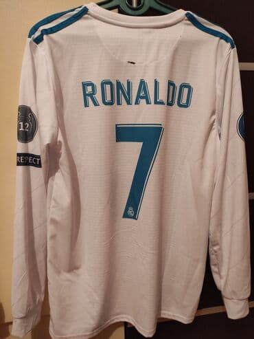 детская футбольная форма: 2018 Retro Ronaldo Real madrid futbol forması geyinilmiyib təzədir L — 2