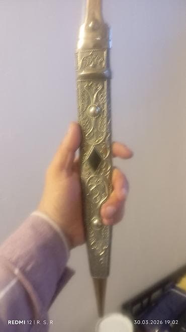 gips baş: Qafqaz üslubunda xəncər (kəmər qabıyla) - Bıçaq növü: ənənəvi Qafqaz — 3