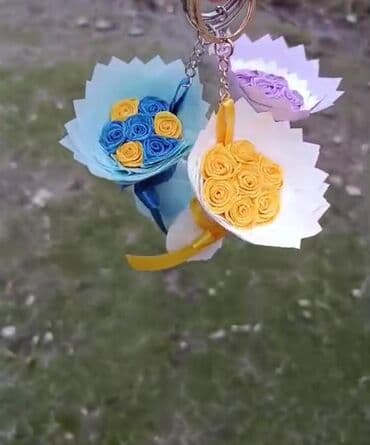 nişan dekor: Mini buket açarlıqlar - Dizayn: Kiçik buket formasında dekorativ — 5