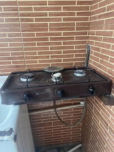 Qaz sobası Stolüstü, 3 gözlü