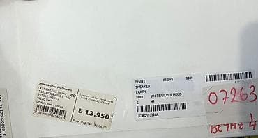 Ayaqqabılar: Orijınal Alexander McQueen Ağ rəngli uniseks krossovkalar - — 9