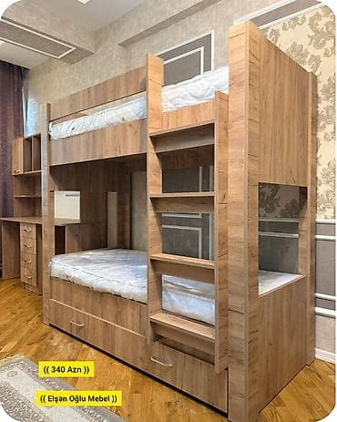 taxta ref: Oğlan və qız üçün, Yeni, Çarpayı, Matras ilə, Siyirməli, Laminat — 1