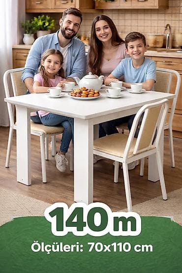 balaca stul: Mətbəx üçün, Yeni, Açılmayan, Dördbucaq masa, 4 stul — 5