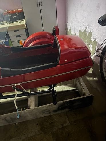 диски 21 стиль: Motosiklet üçün yan qoşqu (salyonka) - Klassik dizaynlı, qırmızı — 8