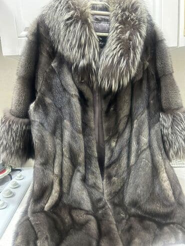 Digər qadın geyimləri: Kürk, XL, rəng - Boz — 1