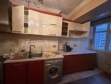 Mətbəx mebeli dəsti - Planlama: düz xətt (lineer) quruluş, yuxarı və