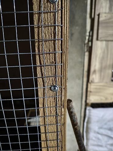 qəfəslər: İki mərtəbəli taxta qəfəs – quş və ya kiçik heyvan saxlanışı üçün - — 6