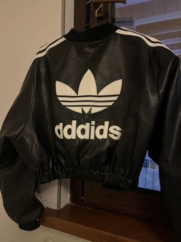 deri pencekler: Кожаная куртка, Adidas — 1