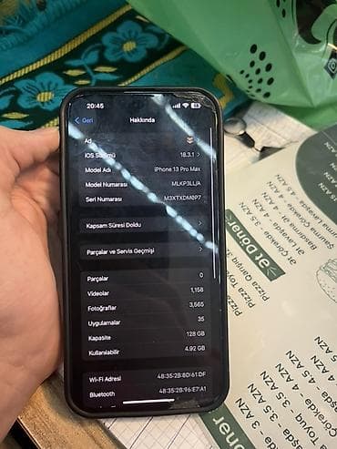 note 12 pro 5g: IPhone 13 Pro Max, 128 GB, Sierra Blue, Face ID — 5