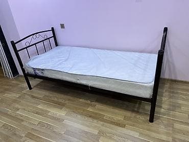 Çarpayılar: Metal çərçivəli tək nəfərlik çarpayı + döşək dəsti - Ölçü: təxmini — 3