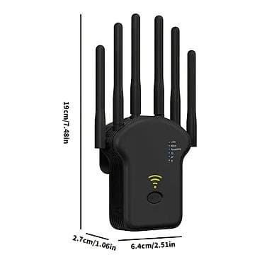 xiomi planset: Wi‑Fi 6 iki zolaqlı (2.4 GHz/5 GHz) siqnal gücləndirici/repeater - — 6