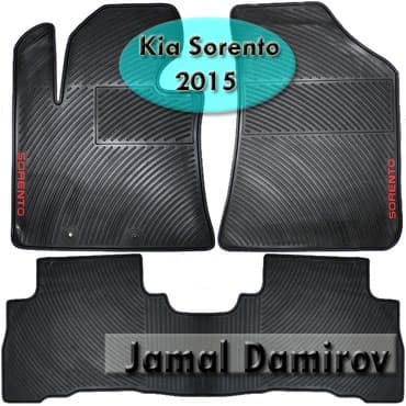рейлинги на авто: Kia Sorento 2015 üçün silikon ayaqaltilar. Силиконовые коврики для Kia — 1