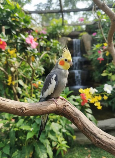 Məhsul: Nimfa tutuquşusu (Cockatiel) Təsvir: - Rəng: sarı baş və