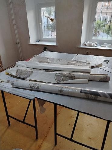 plastik qapi gence: Rəngsaz fasad divar aboyların işlənməsi astar üzlük zamaska vurulması — 2