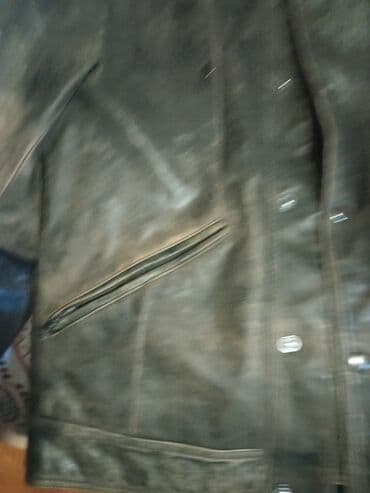 Plaşlar: HUGO BOSS kişi dəri gödəkcə - Material: qalın, təbii dəri — 24