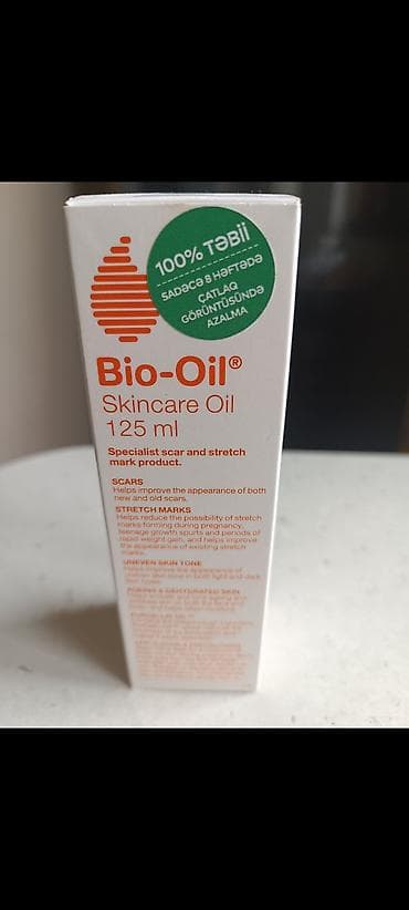 zey nece istifade olunur: Bio‑Oil Skincare Oil – 125 ml Məhsul təsviri: - Dəriyə qulluq yağı — 1