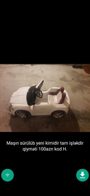 maşın uşaq ucun: Usaq masinlari şekillerde qiymətler məlumatlar qeyd olunub unvan Gence — 10