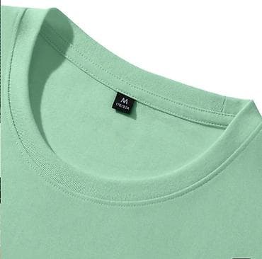 Futbolkalar: Müasir dizaynlı kişi T‑shirt - Rəng: açıq nane-yaşıl - Model — 2