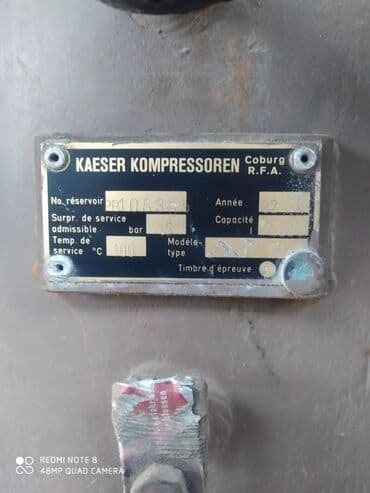 kampressor: Kompressor.Almaniya istehsalı.Dəqiqədə 20 m3, 5 atmosfer.90kva — 2