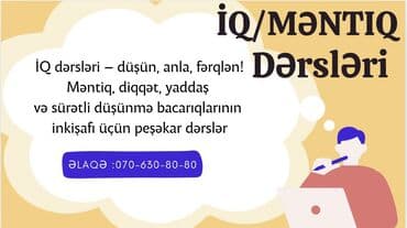 İQ/Məntiq Dərsləri Peşəkar hazırlıq proqramı: - Məlumatı analiz etmə
