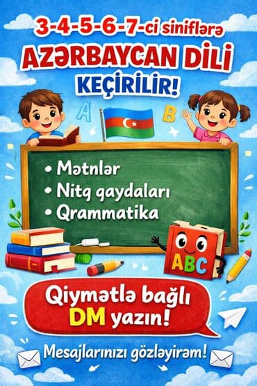 tibb kursu: Xidmət: Azərbaycan dili dərsləri - Aşağı siniflər üçün: əlifba — 1