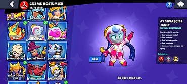 ucuz listurlar: Brawl Stars – Ay Savaşçısı Janet (Gizemli Kostüm) Xüsusiyyətlər: - — 3