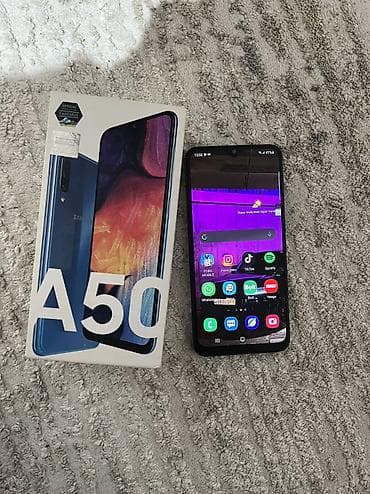 Samsung Galaxy A50, 64 GB, rəng - Mavi, Barmaq izi, Face ID