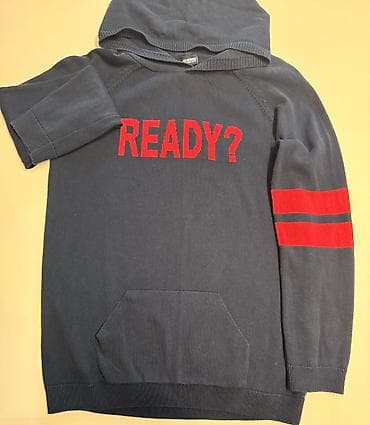 jersey: Uşaq/körpə üçün kapüşonlu svitşört kolleksiyası 1) Tünd göy kapüşonlu — 1