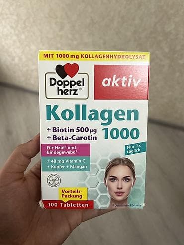 lonpasin tablet: Doppelherz aktiv Kollagen 1000 – 100 tablet Xüsusiyyətlər: - Hər — 1