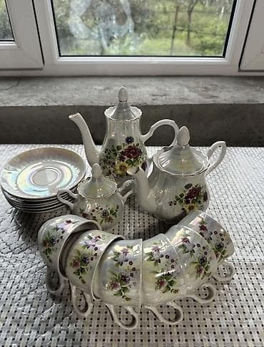 Çay dəsti, Farfor, 6 nəfərlik