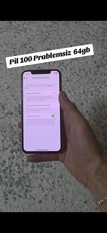Мобильные телефоны и аксессуары: IPhone X, 64 ГБ, Серебристый, Face ID — 3