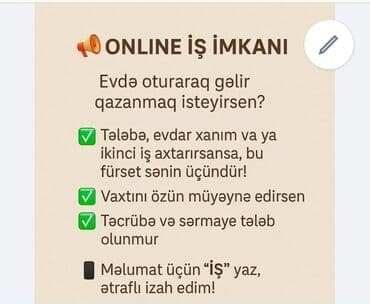 ищу работу свободный график: ONLINE İŞ IMKANI – evdən işləyərək gəlir qazanmaq üçün çevik imkan - — 2