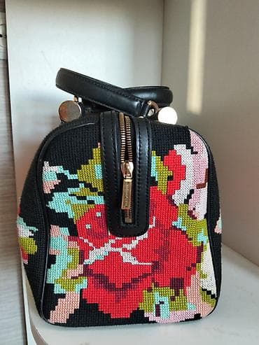 məşət əşyaları: Dolce & Gabbana qadın çantası - Material: qara rəngli — 2