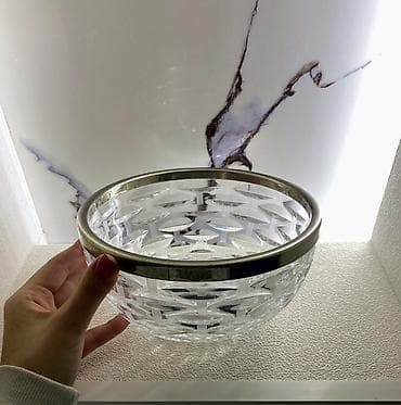 meyve qabı: İki ədəd Xrustal Meyvə Qabı. Sovetindir. Təzədir. Tək-tək satılmır — 1