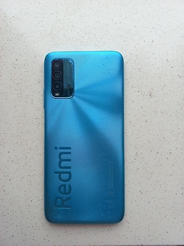 redmi es9: Redmi 9T, 64 GB, rəng - Mavi, Barmaq izi — 3