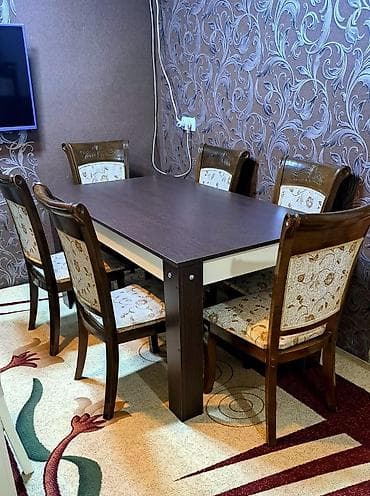 metbext stulu: Qonaq otağı üçün, 6 stul — 1