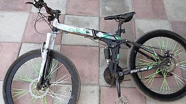 Dağ velosipedləri: Dağ velosipedi – Sport Time markası, tam asqılı (full-suspension) — 1