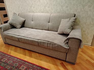 ucuz divan: İşlənmiş, Di̇van-kravat, 2 kreslo, Açılan — 7